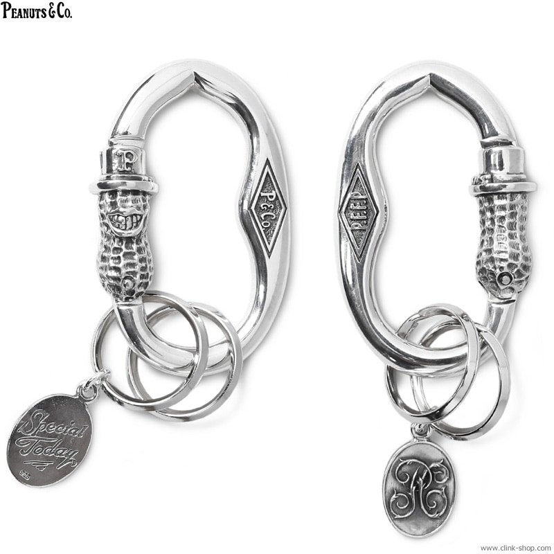 PEANUTS & CO. PEANUTS CARABINER (SILVER)