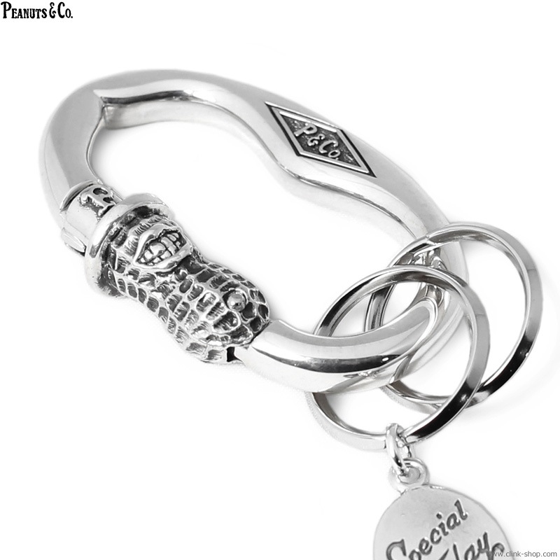 PEANUTS & CO. PEANUTS CARABINER (SILVER)