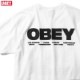 OBEY BASIC TEE "BOMB THE PLANET" (WHITE)