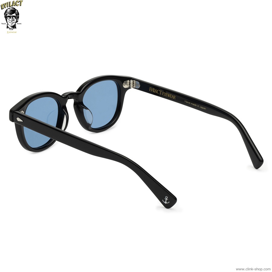 EVILACT EYEWEAR ACE - BLACK/BLUE LENS [EAE23-17-03]