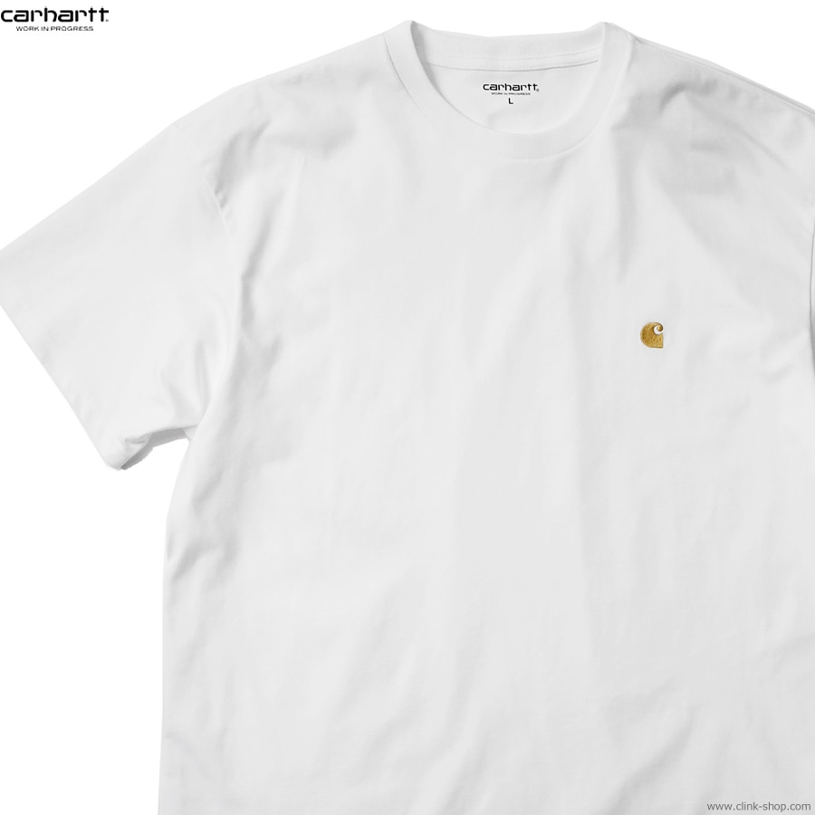 CLINK｜CARHARTT WIP S/S CHASE T-SHIRT (WHITE/GOLD)｜東京