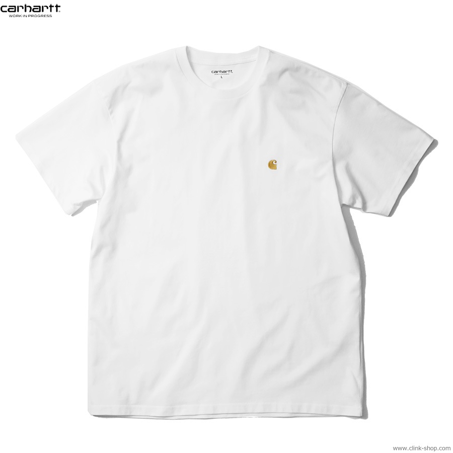 CARHARTT WIP S/S CHASE T-SHIRT (WHITE/GOLD)