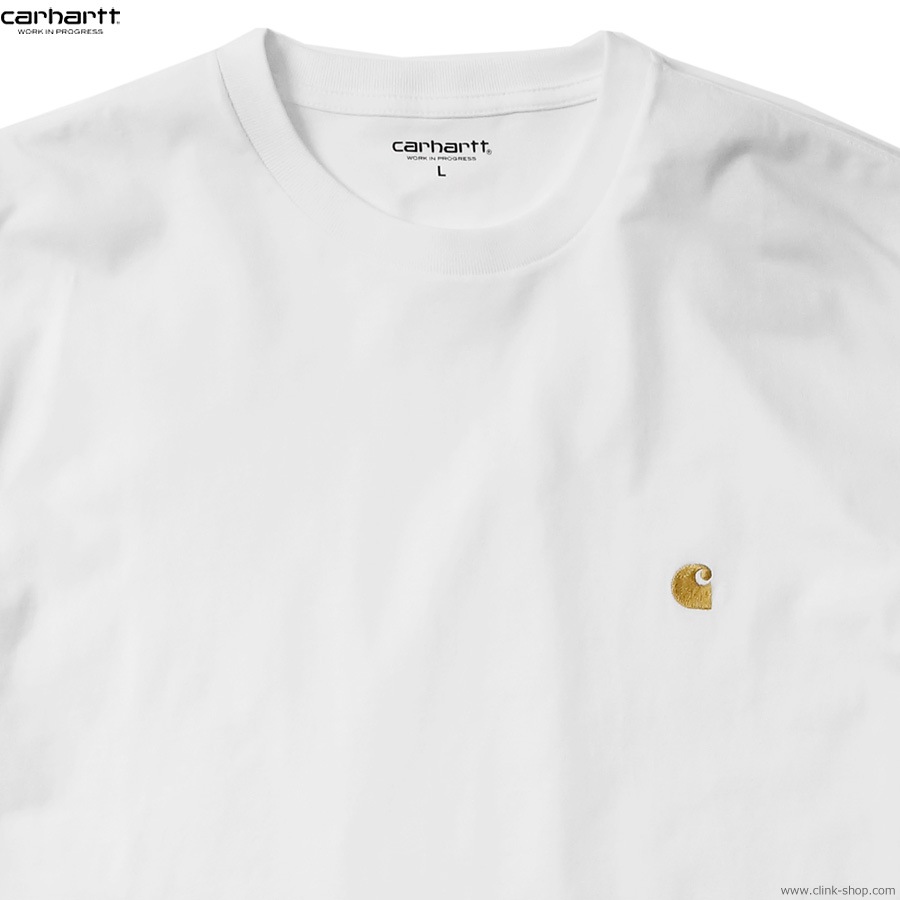 CLINK｜CARHARTT WIP S/S CHASE T-SHIRT (WHITE/GOLD)｜東京・吉祥寺
