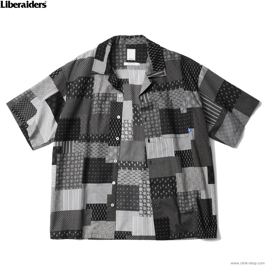 LIBERAIDERS BANDANA PRINTED S/S SHIRT (BLACK) #70203
