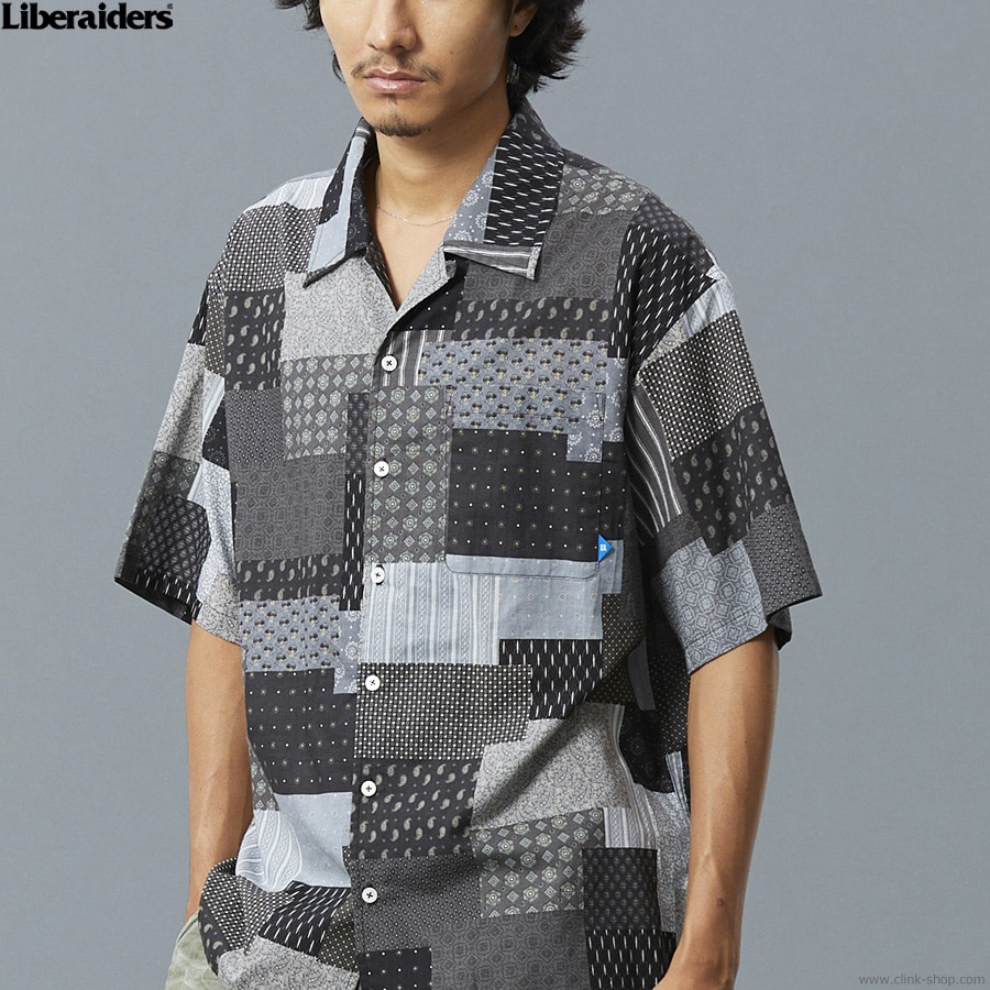 LIBERAIDERS BANDANA PRINTED S/S SHIRT (BLACK) #70203
