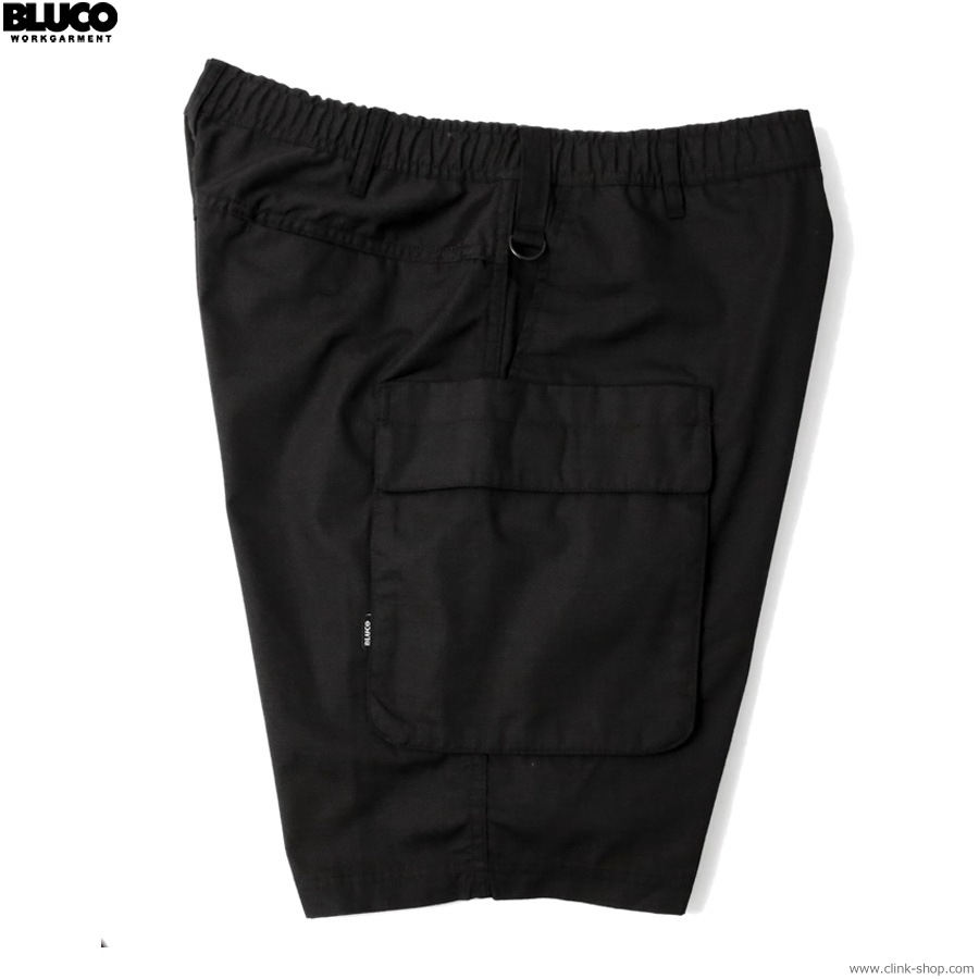 SALE 30��OFF BLUCO RIPSTOP CARGO SHORTS (BLACK) [153-45-007]