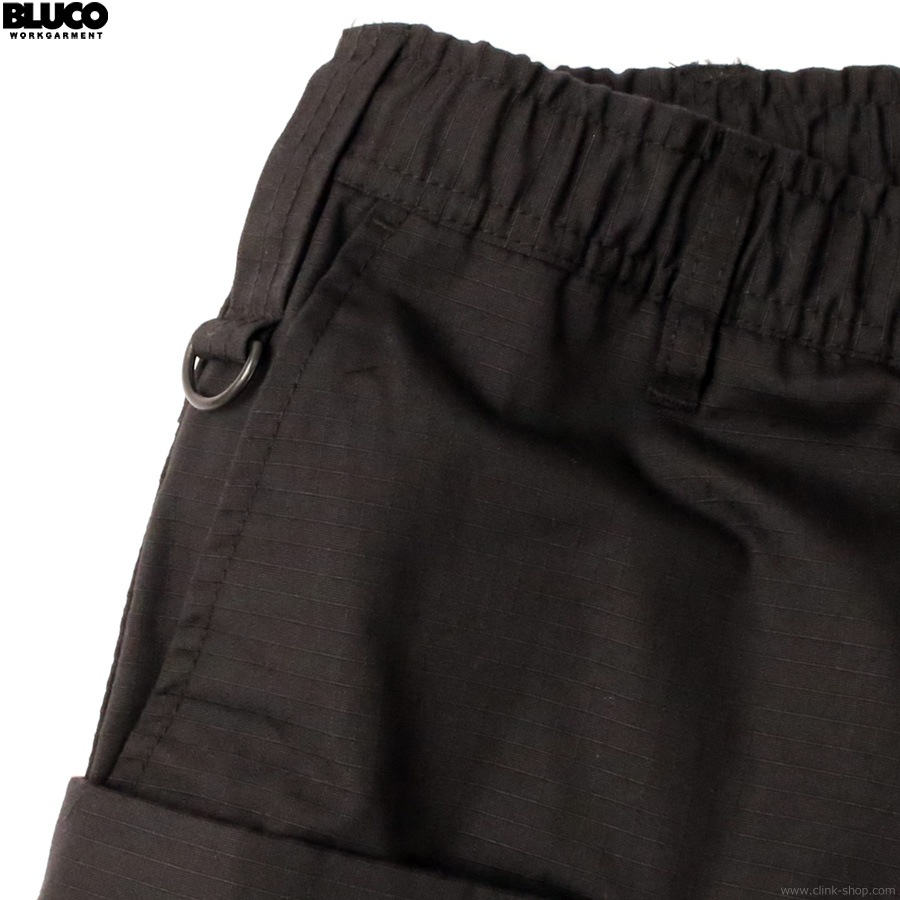 SALE 30��OFF BLUCO RIPSTOP CARGO SHORTS (BLACK) [153-45-007]
