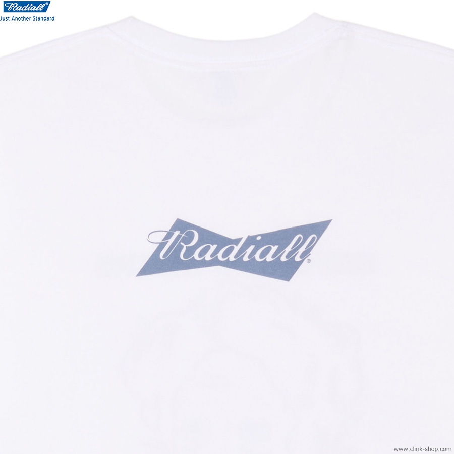 RADIALL AFTER BEER - CREW NECK T-SHIRT S/S (WHITE) [RAD-25MS-TEE003]