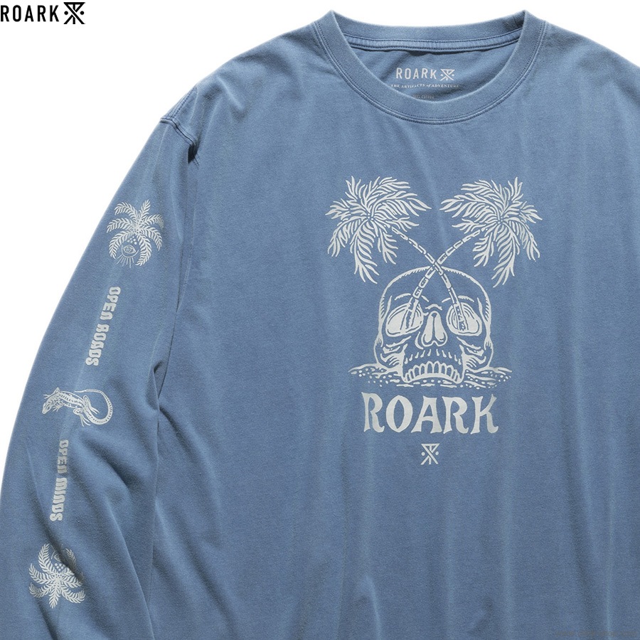 ROARK REVIVAL "PERMANENT VACATION" L/S TEE (SLATE BLUE)