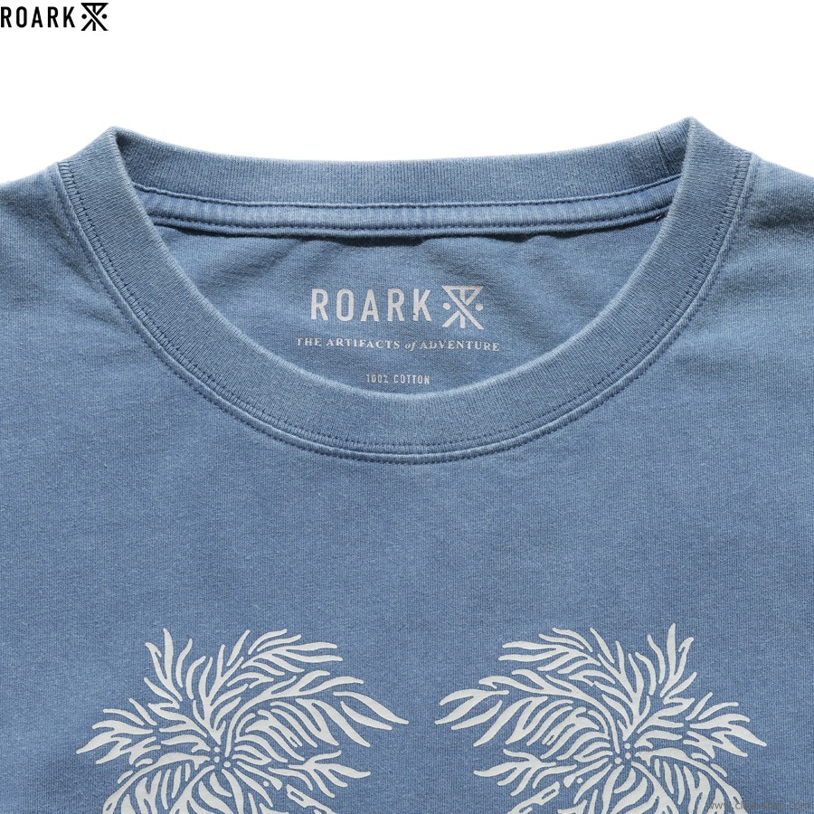 ROARK REVIVAL "PERMANENT VACATION" L/S TEE (SLATE BLUE)