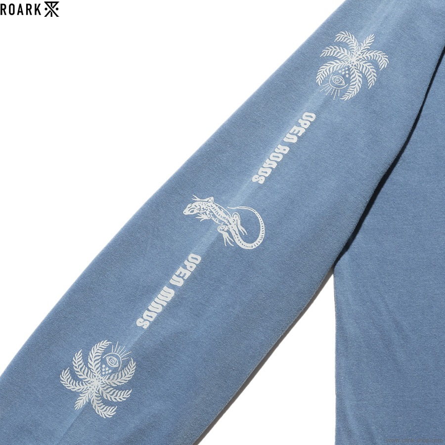ROARK REVIVAL "PERMANENT VACATION" L/S TEE (SLATE BLUE)