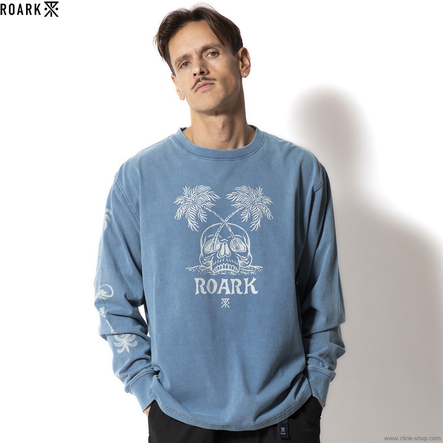 ROARK REVIVAL "PERMANENT VACATION" L/S TEE (SLATE BLUE)
