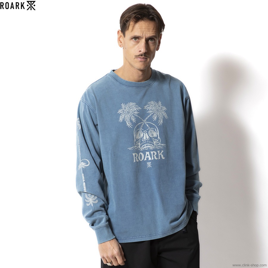 ROARK REVIVAL "PERMANENT VACATION" L/S TEE (SLATE BLUE)