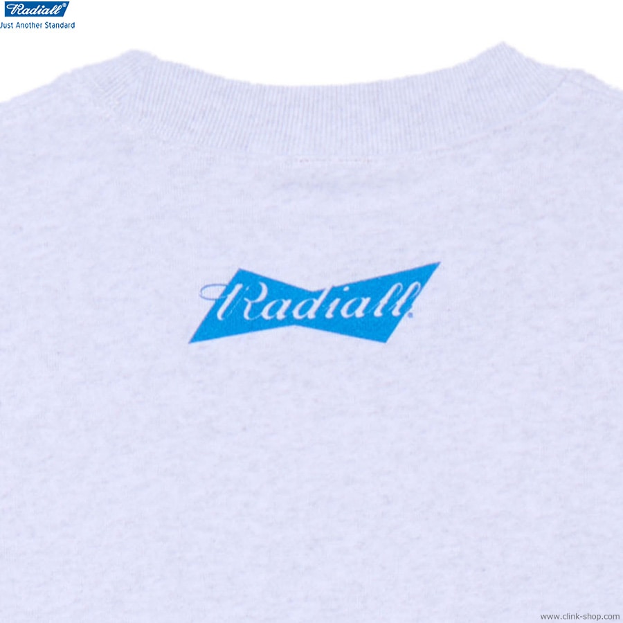 RADIALL LOVE BEER - CREW NECK SWEATSHIRT L/S (SNOW WHITE) [RAD-25MW-CUT003]
