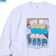 RADIALL LOVE BEER - CREW NECK SWEATSHIRT L/S (SNOW WHITE) [RAD-25MW-CUT003]