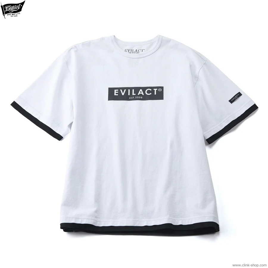 EVILACT LAYERD SS (WHITE) [EA25-ACT1-T07]