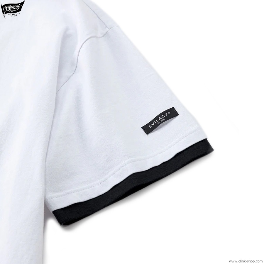 EVILACT LAYERD SS (WHITE) [EA25-ACT1-T07]