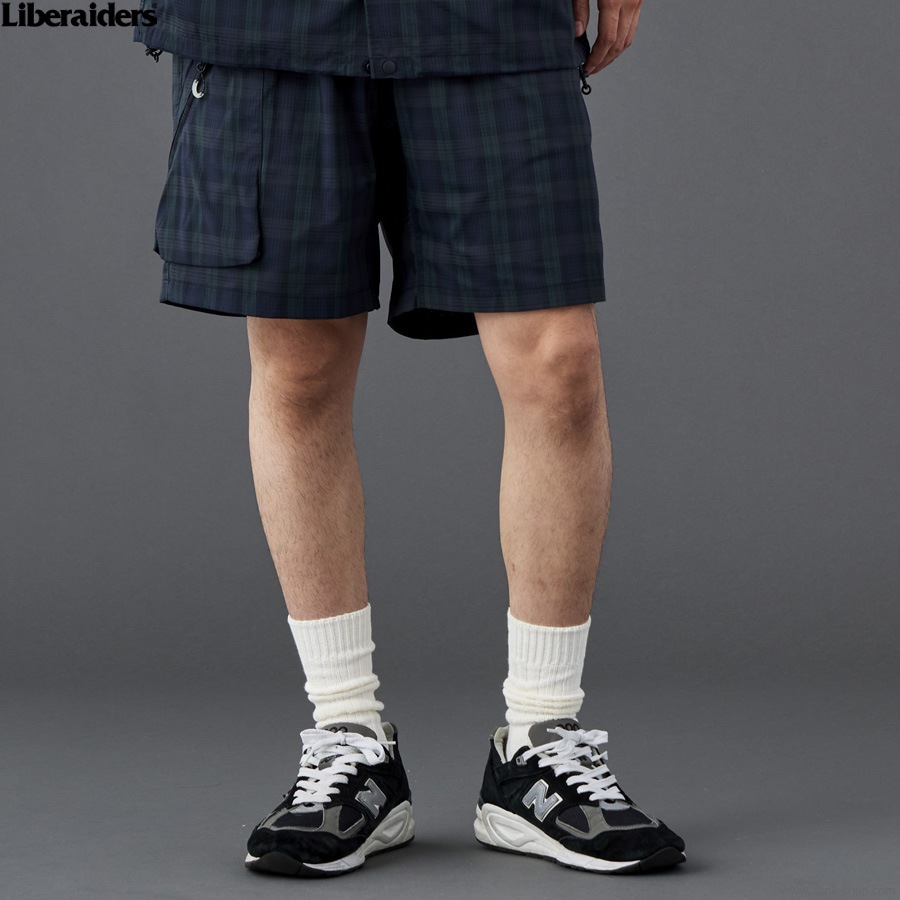 CLINK｜LIBERAIDERS DOTAIR UTILITY SHORTS (PLAID)｜東京・吉祥寺