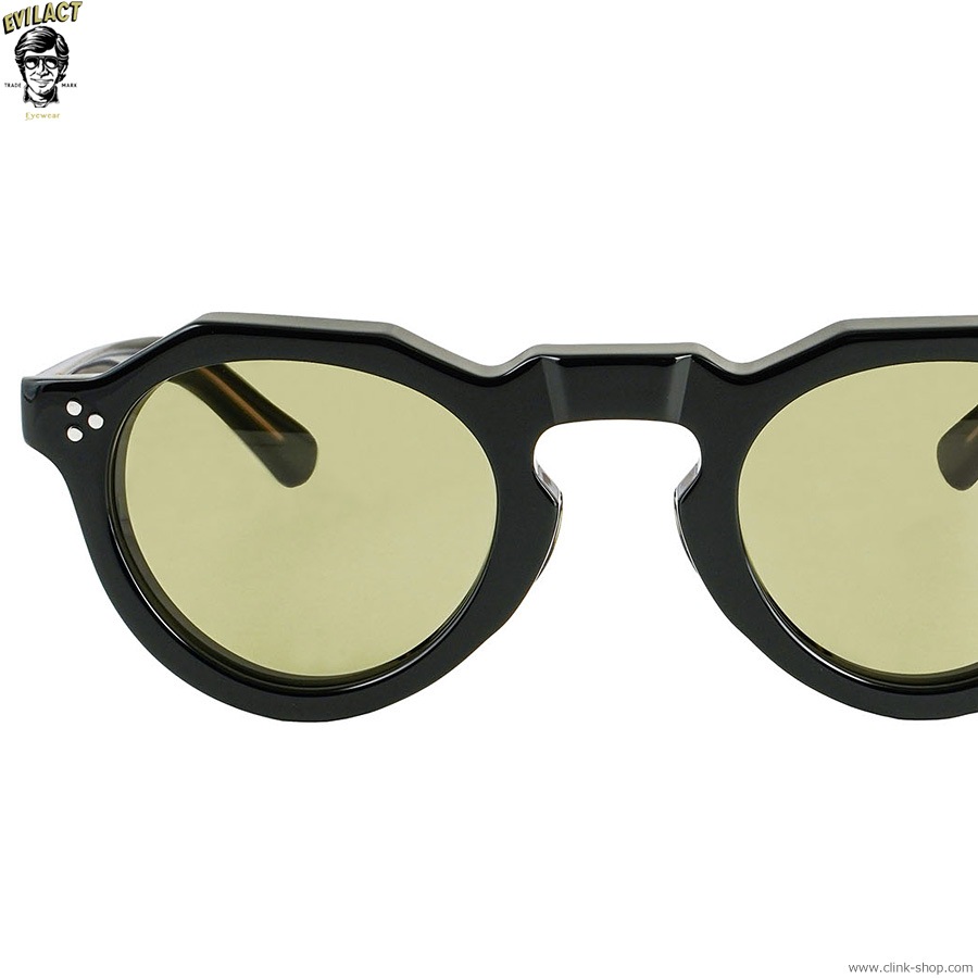 EVILACT EYEWEAR ROYAL - BLACK��A.CLEAR/GREEN LENS [EAE24-16-02]