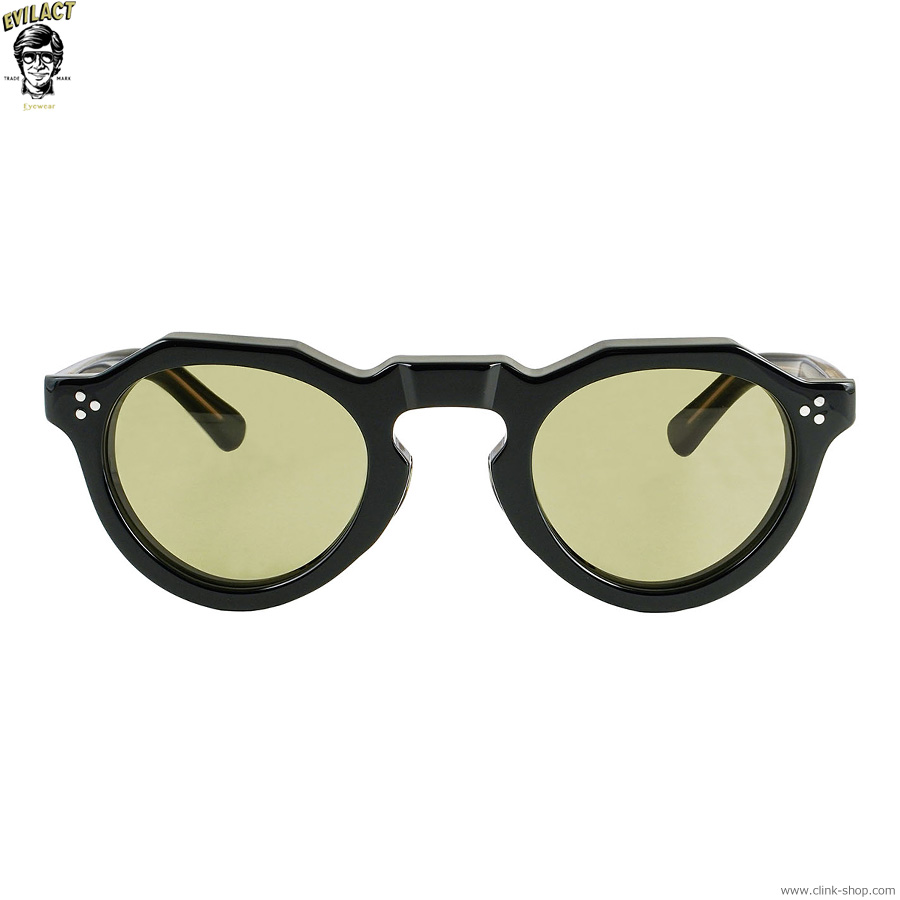 EVILACT EYEWEAR ROYAL - BLACK��A.CLEAR/GREEN LENS [EAE24-16-02]