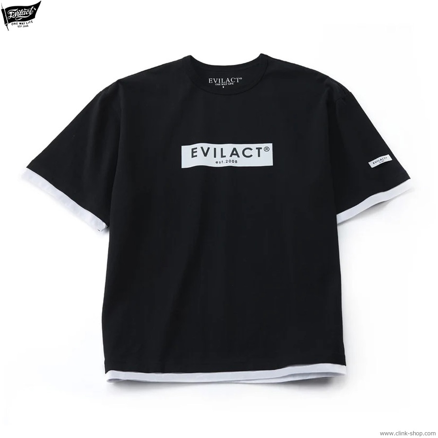 SALE 20��OFF EVILACT LAYERD SS (BLACK) [EA25-ACT1-T07]