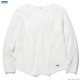 RADIALL BIG WAFFLE - BOAT NECK T-SHIRTS L/S (WHITE)