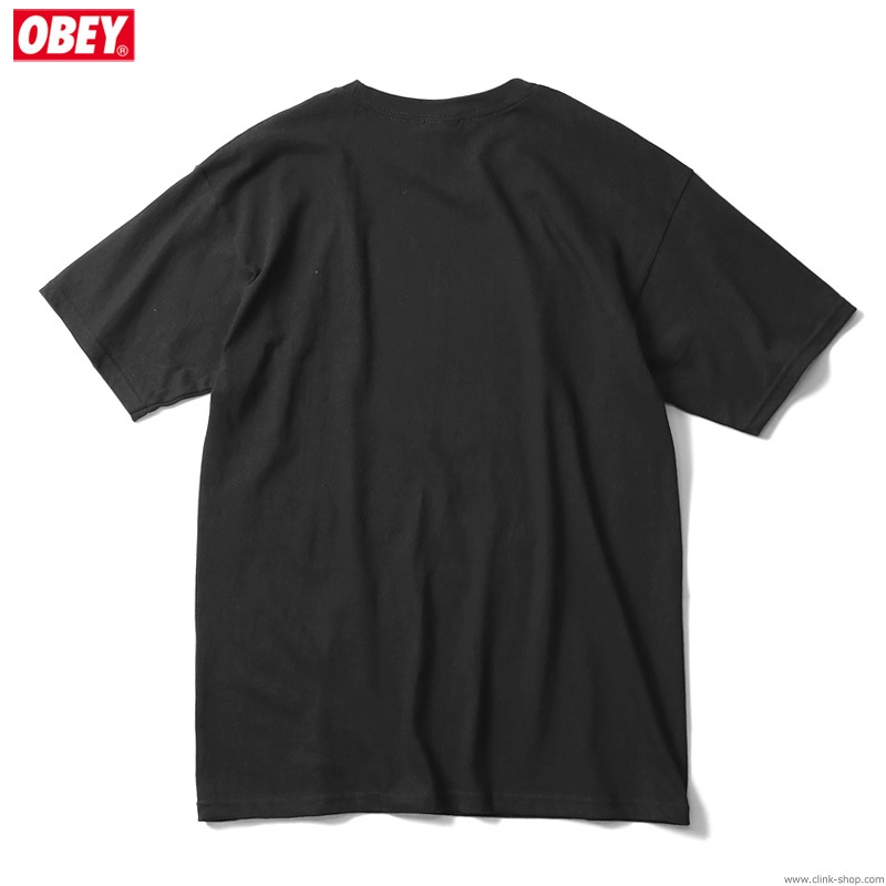 OBEY BASIC TEE "LOVE IS IN THE AIR" (BLACK)