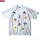 OBEY HEAVYWEIGHT BOX FIT TIE DYE T-SHIRT "OBEY PRESSED DAISIES" (PURE WATER BLOTCH)