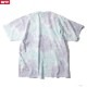 OBEY HEAVYWEIGHT BOX FIT TIE DYE T-SHIRT "OBEY PRESSED DAISIES" (PURE WATER BLOTCH)