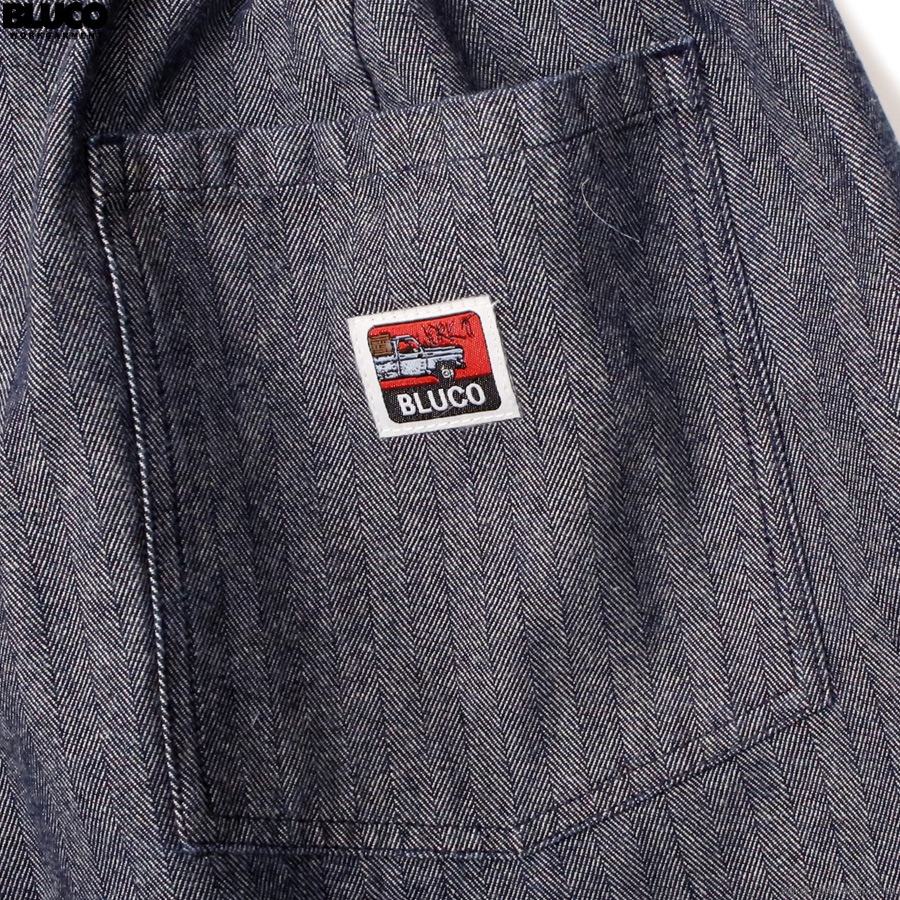 BLUCO 12oz DENIM EASY WORK SHORTS (HERRINGBONE) [153-45-004]