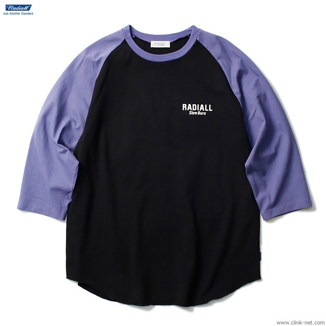 RADIALL SLOW BURN - CREW NECK T-SHIRT 3Q/S (BLACK)