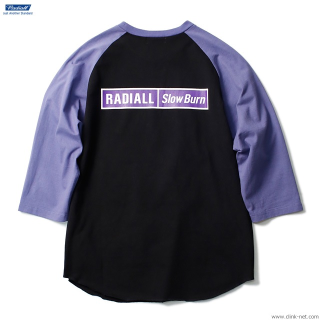 RADIALL SLOW BURN - CREW NECK T-SHIRT 3Q/S (BLACK)