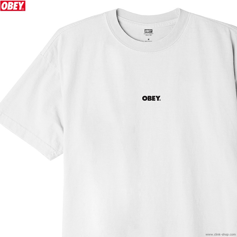 OBEY CLASSIC TEE "OBEY BOLD MINI" (WHITE)
