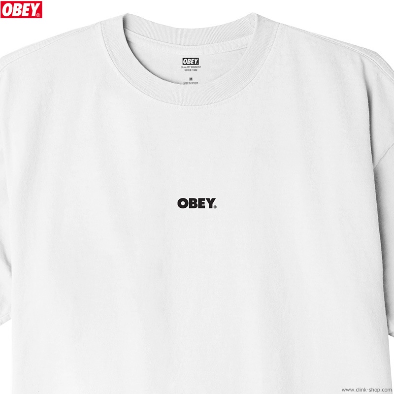 OBEY CLASSIC TEE "OBEY BOLD MINI" (WHITE)