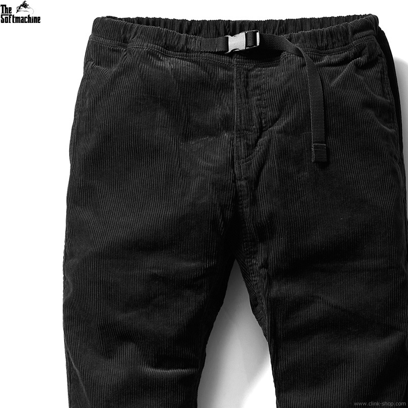 SOFTMACHINE BIVOUAC CORD PANTS (BLACK)