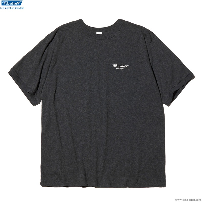 RADIALL OVAL - CREW NECK T-SHIRT S/S (H.BLACK) [RAD-22SS-TE009]