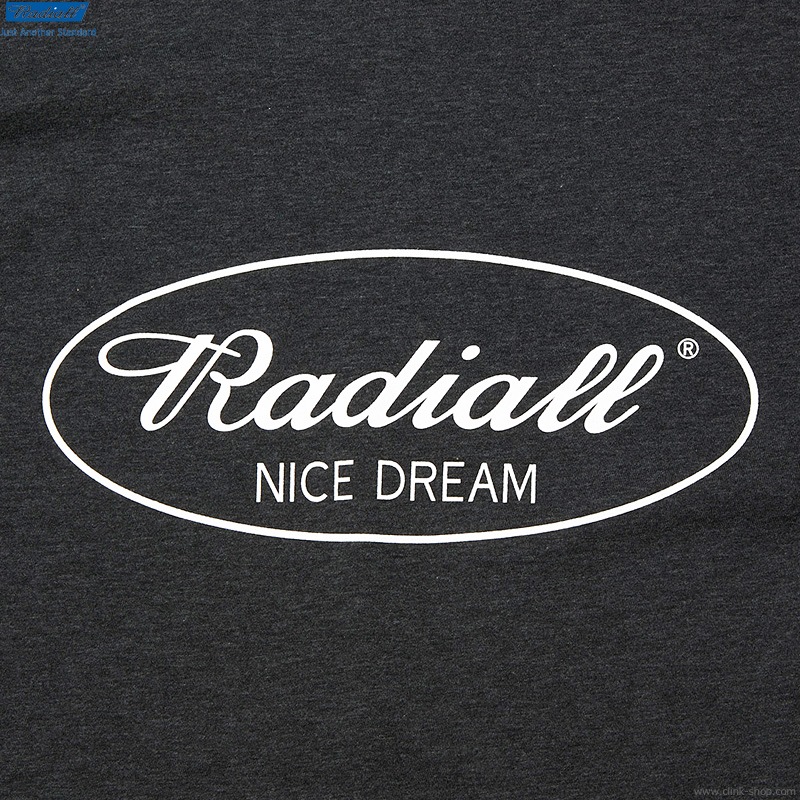 RADIALL OVAL - CREW NECK T-SHIRT S/S (H.BLACK) [RAD-22SS-TE009]