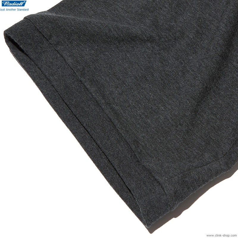 RADIALL OVAL - CREW NECK T-SHIRT S/S (H.BLACK) [RAD-22SS-TE009]