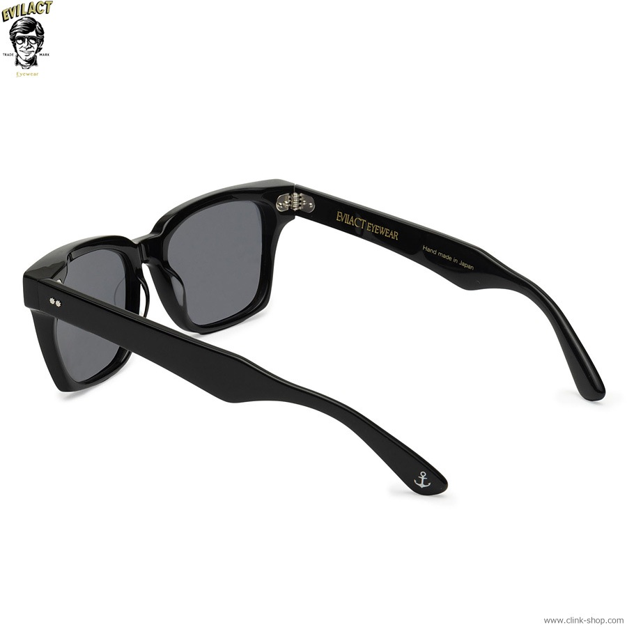 EVILACT EMBLEM サングラス クリア x コーヒーデミ EMBLEM - ROLLER magazine x EVILACT eyewear - clear x coffee demi
