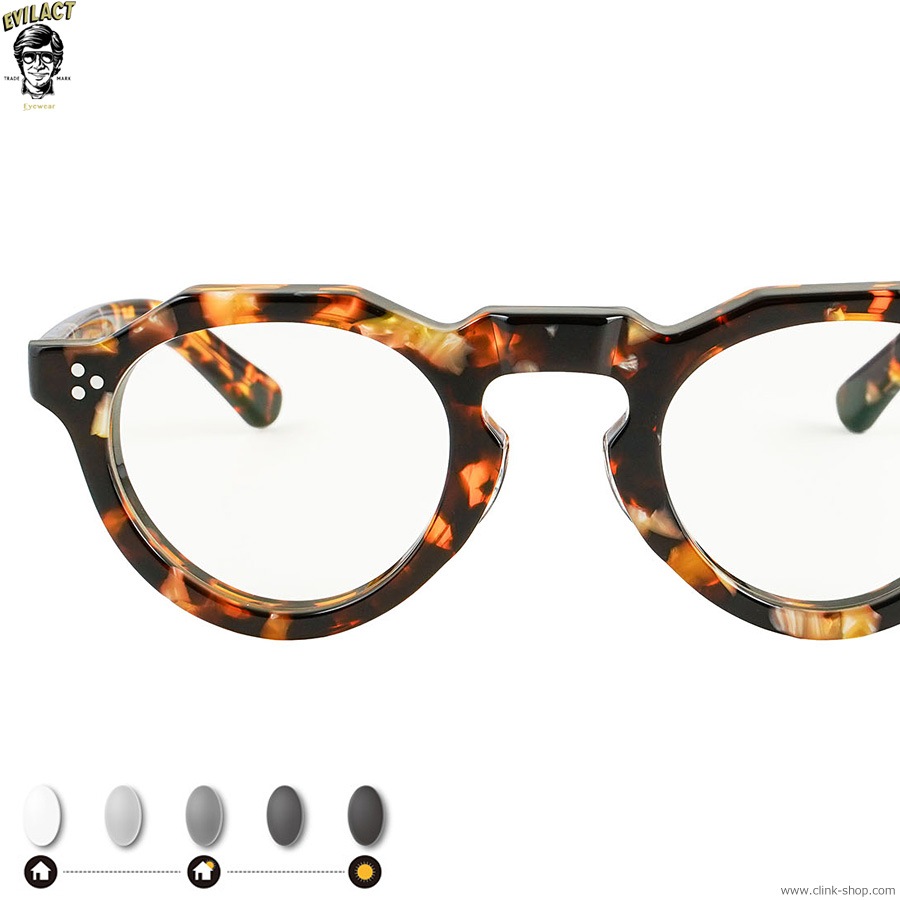 EVILACT EYEWEAR ROYAL - HAVANA/PHOTOCHROMIC GRAY LENS [EAE24-16-07]
