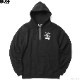 BLUCO HEAVY PILE SWEAT HALF ZIP HOODIE -1165- (BLACK) [145-13-015]
