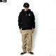 BLUCO HEAVY PILE SWEAT HALF ZIP HOODIE -1165- (BLACK) [145-13-015]
