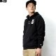 BLUCO HEAVY PILE SWEAT HALF ZIP HOODIE -1165- (BLACK) [145-13-015]