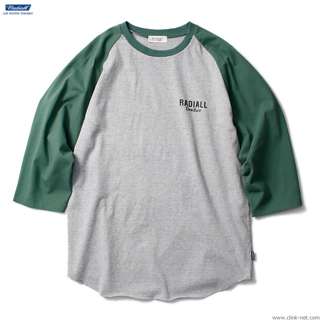 RADIALL SLOW BURN - CREW NECK T-SHIRT 3Q/S (HEATHER GRAY)