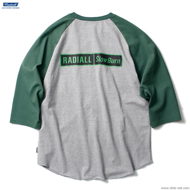 RADIALL SLOW BURN - CREW NECK T-SHIRT 3Q/S (HEATHER GRAY)