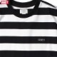 OBEY IDEALS ORGANIC WIDE STRIPE TEE (BLACK MULTI)