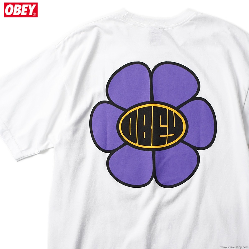 OBEY BASIC TEE "DAISY AVE." (WHITE)