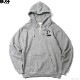 BLUCO HEAVY PILE SWEAT HALF ZIP HOODIE -1165- (GRAY) [145-13-015]