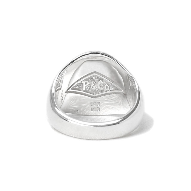 PEANUTS & CO. SIGNET RING - LARGE - (K18SILVER)