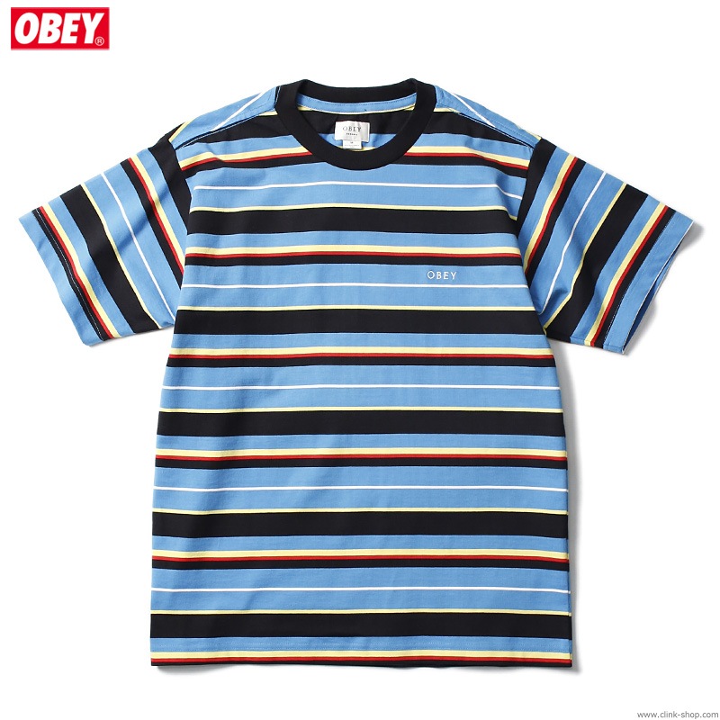 OBEY IDEALS ORGANIC DALE TEE SS (BLUE MULTI)